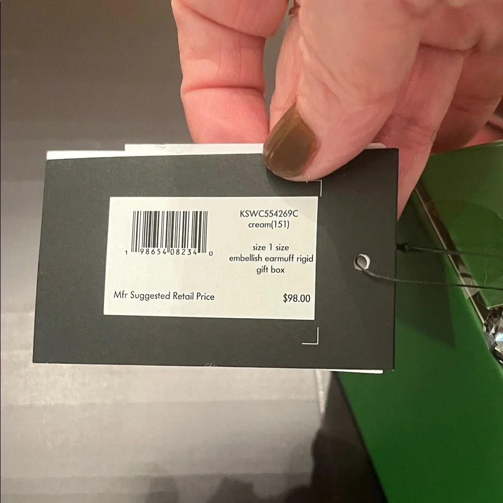 Kate Spade Green and White Earmuffs - Picture 5 of 5